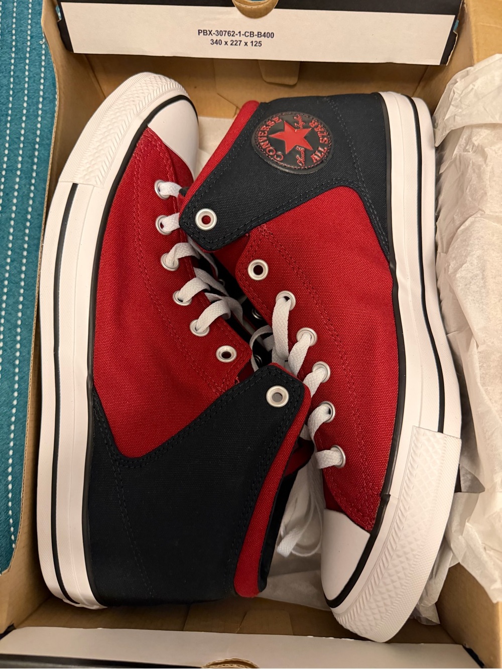 Converse Black and White High-Top Sneakers - Picture 2 of 10